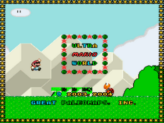 Ultra Mario World - Demo 1 Title Screen